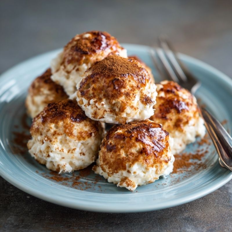 Soft Cinnamon Apple Cottage Cheese Bites