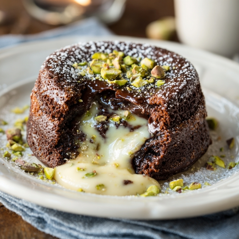 Decadent Pistachio Chocolate Lava Cakes - PP580 Thumb Decadent Pistachio Chocolate Lava Cakes