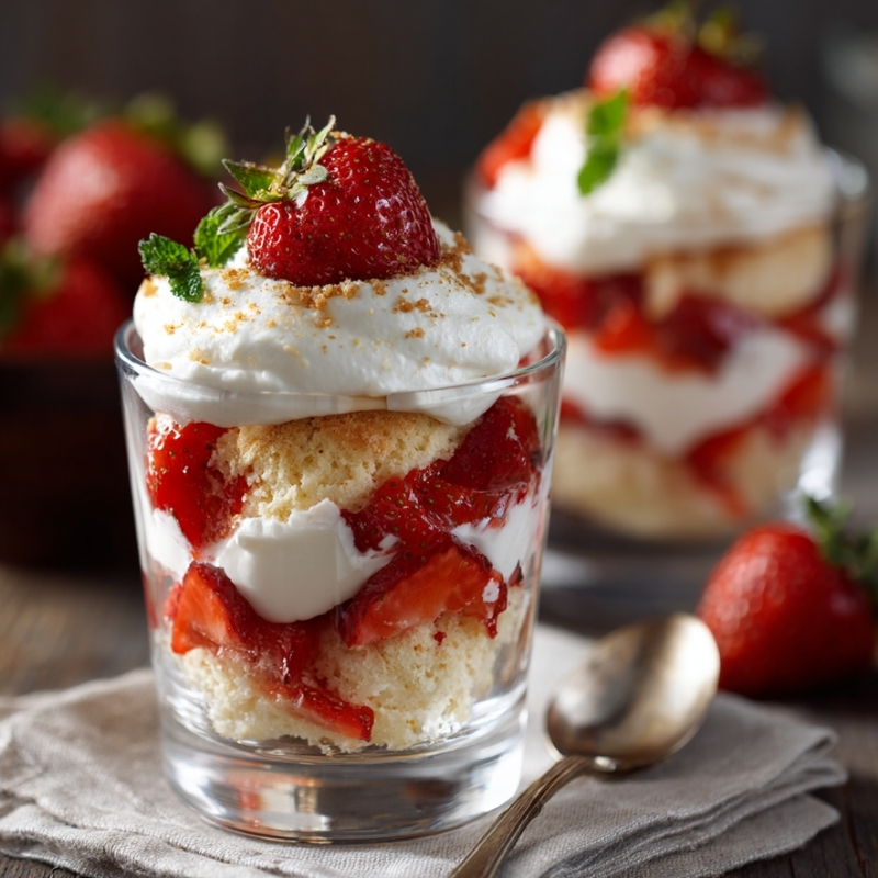 Fresh Strawberry Shortcake In A Cup - PP581 Thumb Fresh Strawberry Shortcake In A Cup