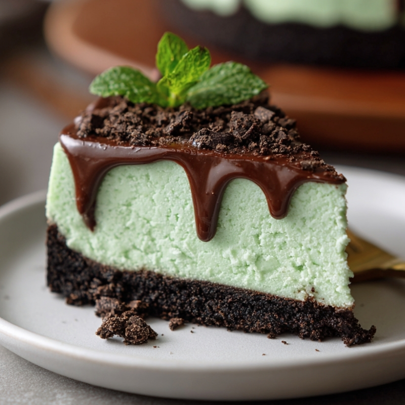 St. Patrick’s Day Mint Chocolate Cheesecake - PP612 Thumb St. Patricks Day Mint Chocolate Cheesecake