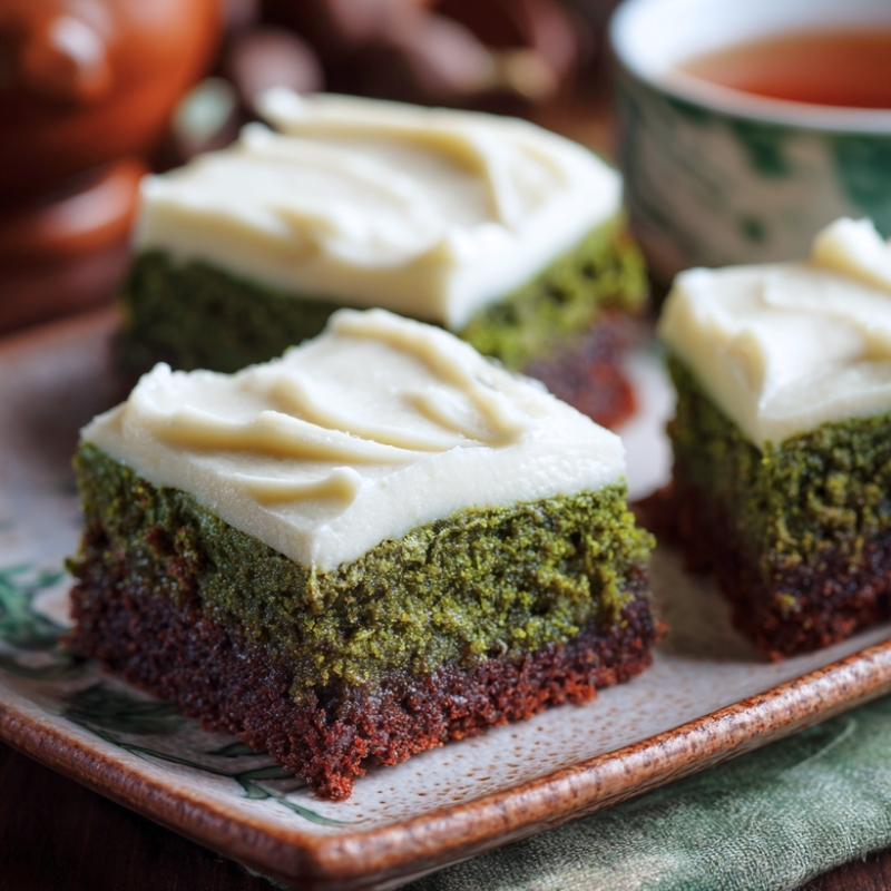 Green Velvet Brownies with Cream Cheese Frosting - PP621 Thumb Green Velvet Brownies With Cream Cheese Frosting