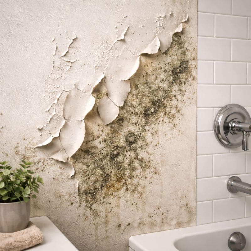 Prevent Costly Damage Thanks to Spotting These Early Signs of Mold - Peeling Bubbling or Cracking Paint