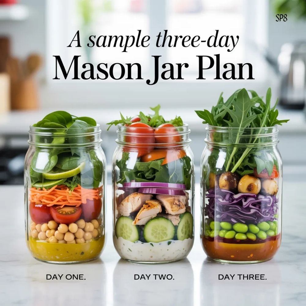 The Mason Jar Salad System That Saves Your Weekday Lunch - sample plan